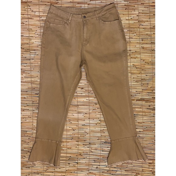 High Waist Raw Hem Flared Jeans- Size 18 - Picture 2 of 3